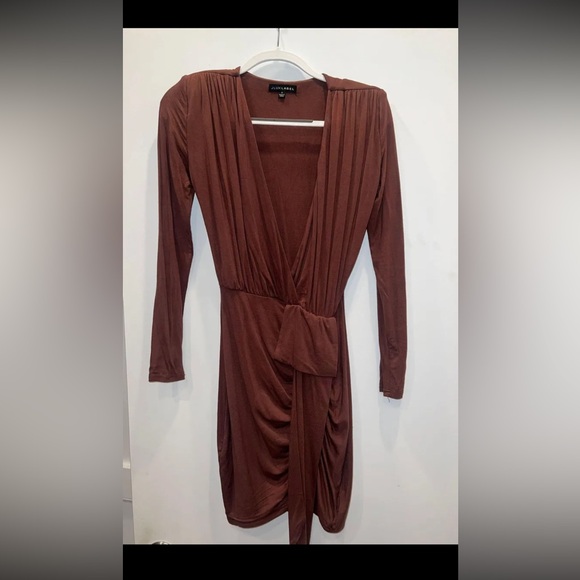 JLUX Label Brown Long Sleeve Dress - Picture 2 of 5